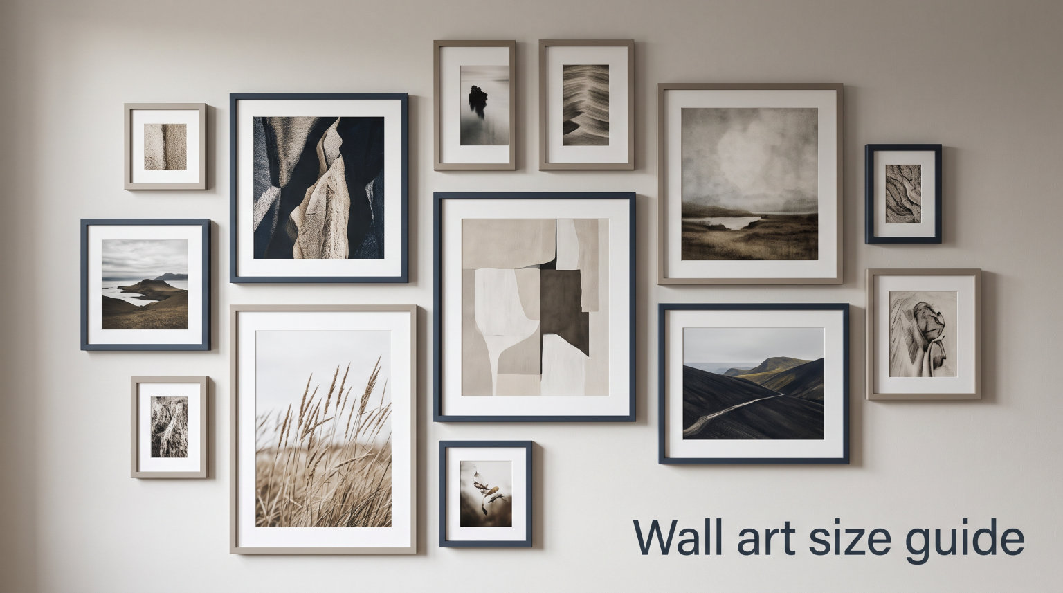 Wall art size guide