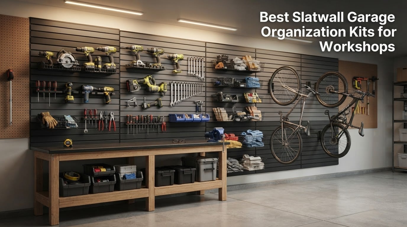 Best Slatwall Garage Organization Kits for Workshops