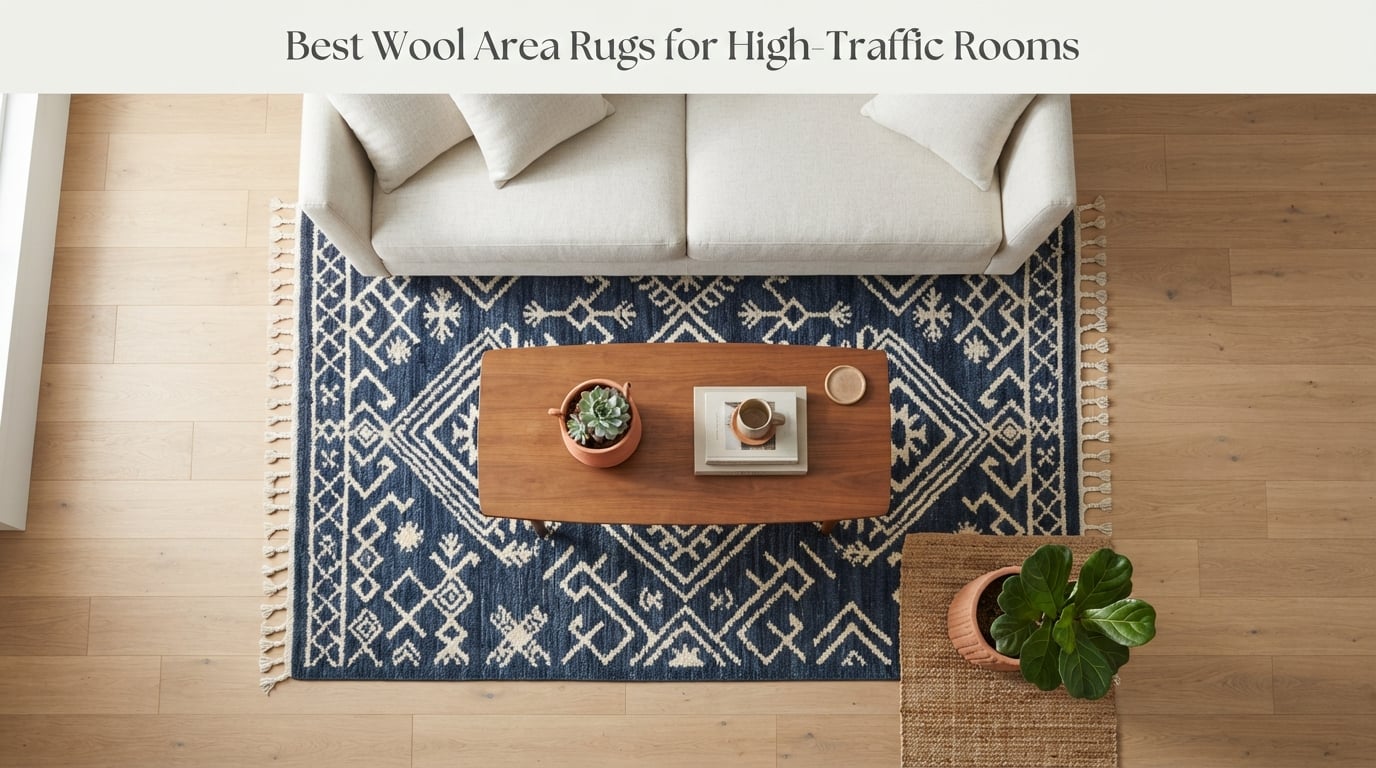 Best Wool Area Rugs for High-Traffic Rooms
