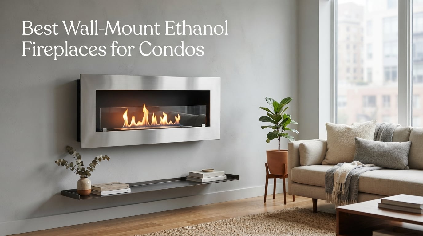 Best Wall-Mount Ethanol Fireplaces for Condos