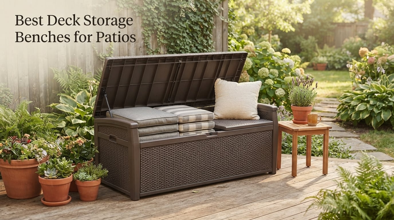 Best Deck Storage Benches for Patios